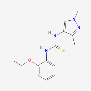 1-(1,3-dimethyl-1H-pyrazol-4-yl)-3-(2-ethoxyphenyl)thiourea