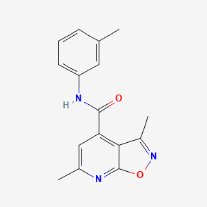 molecular formula C16H15N3O2 B10940699 3,6-dimethyl-N-(3-methylphenyl)[1,2]oxazolo[5,4-b]pyridine-4-carboxamide 