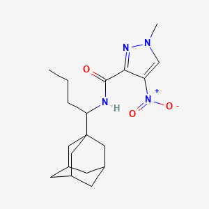 N-[1-(1-Adamantyl)butyl]-1-methyl-4-nitro-1H-pyrazole-3-carboxamide