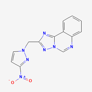 2-[(3-nitro-1H-pyrazol-1-yl)methyl][1,2,4]triazolo[1,5-c]quinazoline