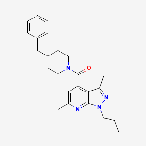 (4-Benzylpiperidino)(3,6-dimethyl-1-propyl-1H-pyrazolo[3,4-B]pyridin-4-YL)methanone