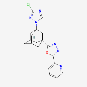 2-[3-(3-Chloro-1H-1,2,4-triazol-1-YL)-1-adamantyl]-5-(2-pyridyl)-1,3,4-oxadiazole