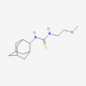 molecular formula C14H24N2OS B10940900 1-(2-Methoxyethyl)-3-tricyclo[3.3.1.1~3,7~]dec-2-ylthiourea 