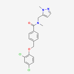 4-[(2,4-dichlorophenoxy)methyl]-N-methyl-N-[(1-methyl-1H-pyrazol-5-yl)methyl]benzamide