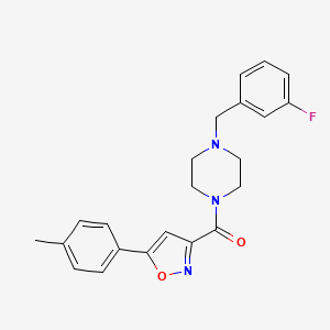 [4-(3-Fluorobenzyl)piperazin-1-yl][5-(4-methylphenyl)-1,2-oxazol-3-yl]methanone