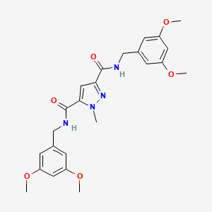 N,N'-bis(3,5-dimethoxybenzyl)-1-methyl-1H-pyrazole-3,5-dicarboxamide