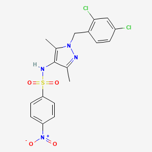 N-[1-(2,4-dichlorobenzyl)-3,5-dimethyl-1H-pyrazol-4-yl]-4-nitrobenzenesulfonamide