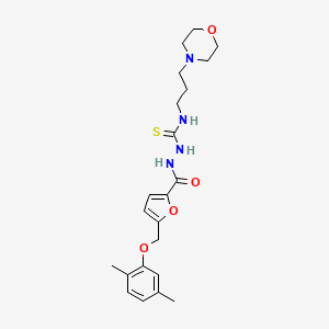 2-({5-[(2,5-dimethylphenoxy)methyl]furan-2-yl}carbonyl)-N-[3-(morpholin-4-yl)propyl]hydrazinecarbothioamide