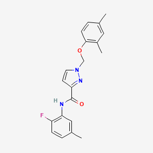 1-[(2,4-dimethylphenoxy)methyl]-N-(2-fluoro-5-methylphenyl)-1H-pyrazole-3-carboxamide