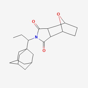 4-[1-(1-Adamantyl)propyl]-10-oxa-4-azatricyclo[5.2.1.0~2,6~]decane-3,5-dione