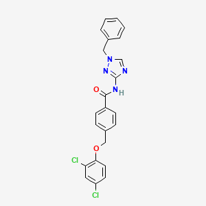 molecular formula C23H18Cl2N4O2 B10941038 N-(1-benzyl-1H-1,2,4-triazol-3-yl)-4-[(2,4-dichlorophenoxy)methyl]benzamide 