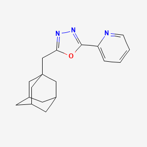 2-(1-Adamantylmethyl)-5-(2-pyridyl)-1,3,4-oxadiazole