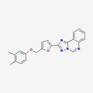 2-{5-[(3,4-Dimethylphenoxy)methyl]furan-2-yl}[1,2,4]triazolo[1,5-c]quinazoline