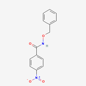 molecular formula C14H12N2O4 B10941278 Benzamide, 4-nitro-N-(phenylmethoxy)- CAS No. 1613-80-5