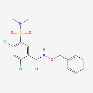 N-(benzyloxy)-2,4-dichloro-5-(dimethylsulfamoyl)benzamide