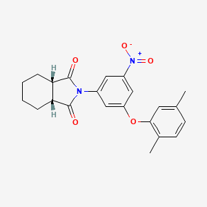 (3aR,7aS)-2-[3-(2,5-dimethylphenoxy)-5-nitrophenyl]hexahydro-1H-isoindole-1,3(2H)-dione