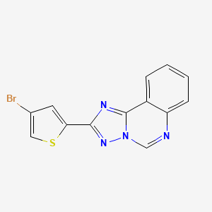 molecular formula C13H7BrN4S B10941411 2-(4-Bromothiophen-2-yl)[1,2,4]triazolo[1,5-c]quinazoline 