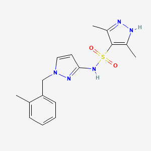 3,5-dimethyl-N-[1-(2-methylbenzyl)-1H-pyrazol-3-yl]-1H-pyrazole-4-sulfonamide