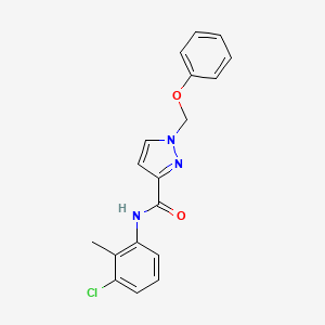 N-(3-chloro-2-methylphenyl)-1-(phenoxymethyl)-1H-pyrazole-3-carboxamide