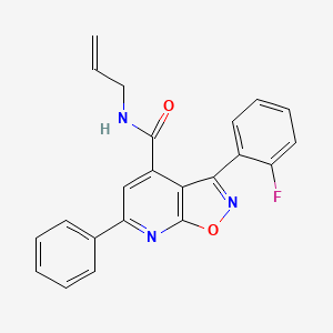 3-(2-fluorophenyl)-6-phenyl-N-(prop-2-en-1-yl)[1,2]oxazolo[5,4-b]pyridine-4-carboxamide