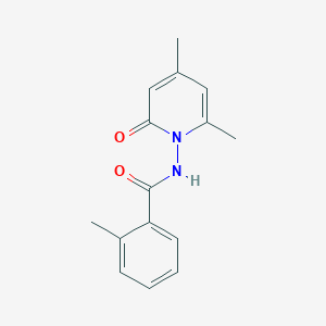 molecular formula C15H16N2O2 B10941629 N-(4,6-dimethyl-2-oxopyridin-1(2H)-yl)-2-methylbenzamide CAS No. 680994-01-8