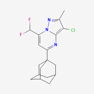 5-(1-Adamantyl)-3-chloro-7-(difluoromethyl)-2-methylpyrazolo[1,5-a]pyrimidine