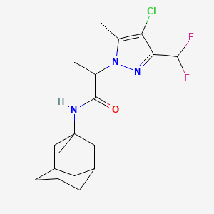 N~1~-(1-Adamantyl)-2-[4-chloro-3-(difluoromethyl)-5-methyl-1H-pyrazol-1-YL]propanamide