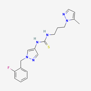 1-[1-(2-fluorobenzyl)-1H-pyrazol-4-yl]-3-[3-(5-methyl-1H-pyrazol-1-yl)propyl]thiourea