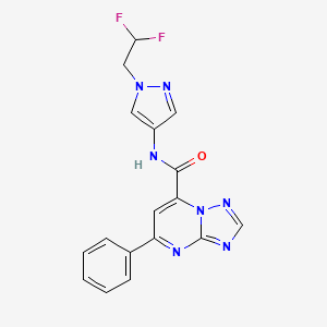 N-[1-(2,2-difluoroethyl)-1H-pyrazol-4-yl]-5-phenyl[1,2,4]triazolo[1,5-a]pyrimidine-7-carboxamide