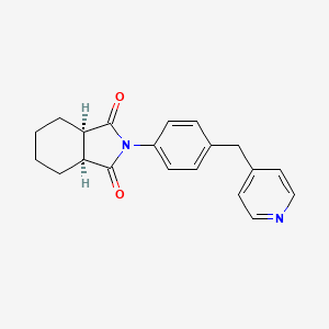 molecular formula C20H20N2O2 B10941842 (3aR,7aS)-2-[4-(pyridin-4-ylmethyl)phenyl]hexahydro-1H-isoindole-1,3(2H)-dione 