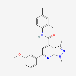 molecular formula C24H24N4O2 B10941901 N-(2,4-dimethylphenyl)-6-(3-methoxyphenyl)-1,3-dimethyl-1H-pyrazolo[3,4-b]pyridine-4-carboxamide 