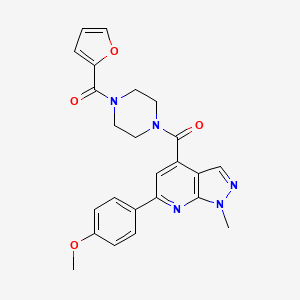 furan-2-yl(4-{[6-(4-methoxyphenyl)-1-methyl-1H-pyrazolo[3,4-b]pyridin-4-yl]carbonyl}piperazin-1-yl)methanone