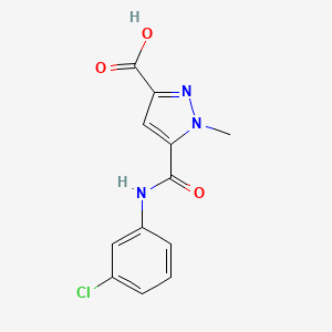 5-[(3-chlorophenyl)carbamoyl]-1-methyl-1H-pyrazole-3-carboxylic acid