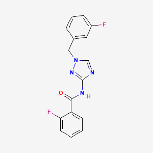 2-fluoro-N-[1-(3-fluorobenzyl)-1H-1,2,4-triazol-3-yl]benzamide