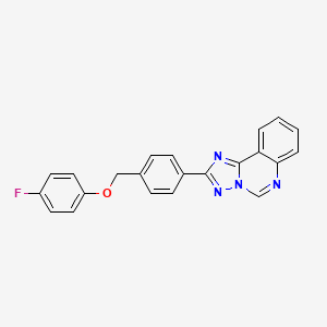 2-{4-[(4-Fluorophenoxy)methyl]phenyl}[1,2,4]triazolo[1,5-c]quinazoline