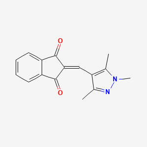 2-[(1,3,5-trimethyl-1H-pyrazol-4-yl)methylidene]-1H-indene-1,3(2H)-dione