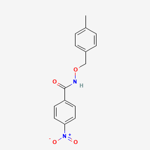 molecular formula C15H14N2O4 B10942111 N-[(4-methylbenzyl)oxy]-4-nitrobenzamide 