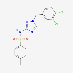 N-[1-(3,4-dichlorobenzyl)-1H-1,2,4-triazol-3-yl]-4-methylbenzenesulfonamide