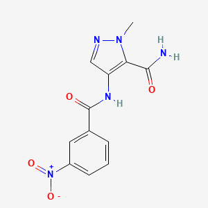 1-methyl-4-{[(3-nitrophenyl)carbonyl]amino}-1H-pyrazole-5-carboxamide