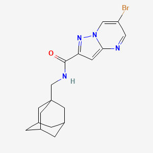 N-(1-adamantylmethyl)-6-bromopyrazolo[1,5-a]pyrimidine-2-carboxamide