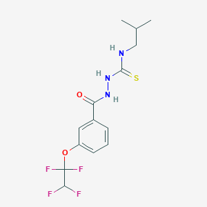 N-(2-methylpropyl)-2-{[3-(1,1,2,2-tetrafluoroethoxy)phenyl]carbonyl}hydrazinecarbothioamide