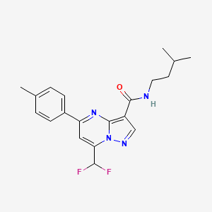 7-(difluoromethyl)-N-(3-methylbutyl)-5-(4-methylphenyl)pyrazolo[1,5-a]pyrimidine-3-carboxamide