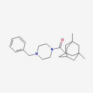 molecular formula C24H34N2O B10942586 (4-Benzylpiperazin-1-yl)(3,5-dimethyltricyclo[3.3.1.1~3,7~]dec-1-yl)methanone 