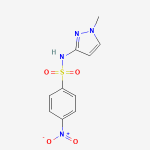 molecular formula C10H10N4O4S B10942597 N-(1-methyl-1H-pyrazol-3-yl)-4-nitrobenzenesulfonamide CAS No. 1005576-86-2