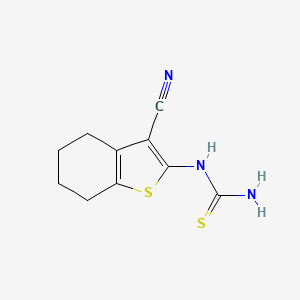 molecular formula C10H11N3S2 B10942607 (3-Cyano-4,5,6,7-tetrahydro-1-benzothiophen-2-yl)thiourea 