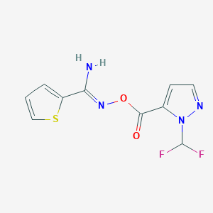 N'-({[1-(difluoromethyl)-1H-pyrazol-5-yl]carbonyl}oxy)thiophene-2-carboximidamide