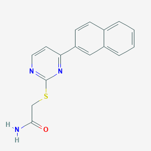 2-{[4-(Naphthalen-2-yl)pyrimidin-2-yl]sulfanyl}acetamide