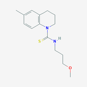 N-(3-methoxypropyl)-6-methyl-3,4-dihydroquinoline-1(2H)-carbothioamide