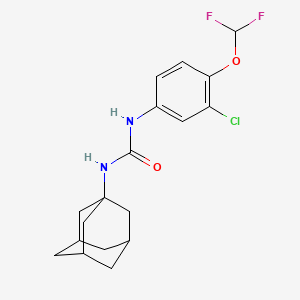 molecular formula C18H21ClF2N2O2 B10942798 N-(1-Adamantyl)-N'-[3-chloro-4-(difluoromethoxy)phenyl]urea 