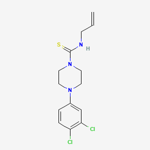 molecular formula C14H17Cl2N3S B10942833 4-(3,4-dichlorophenyl)-N-(prop-2-en-1-yl)piperazine-1-carbothioamide 